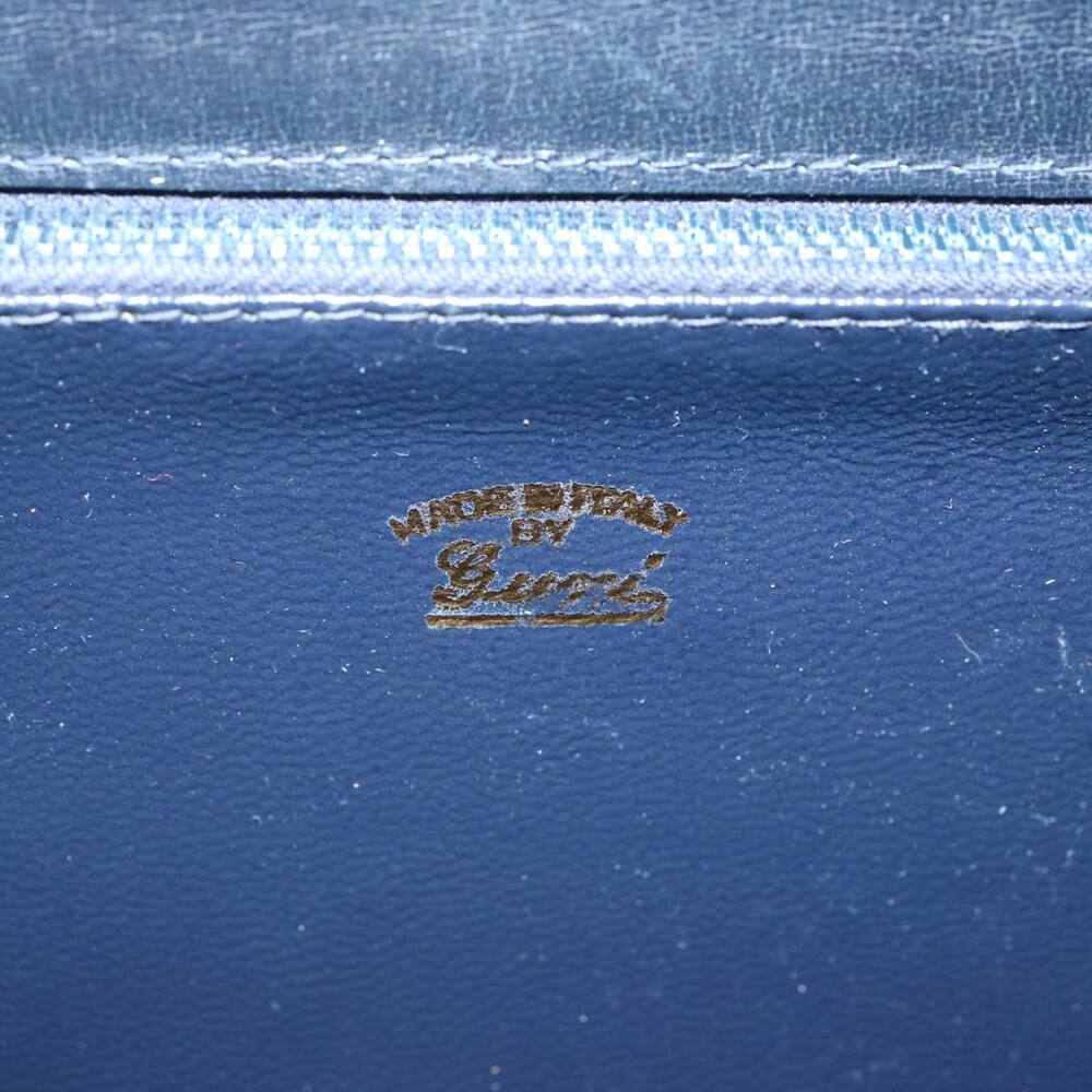 GUCCI GG Canvas Shoulder Bag Navy Black - Picture 15 of 16